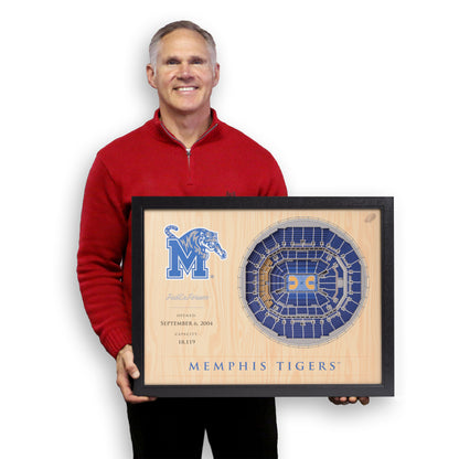 NCAA Memphis Tigers 25-Layer StadiumView Wallart