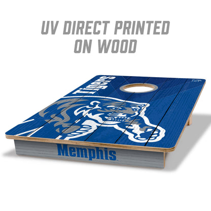 NCAA Memphis Tigers 2' X 3' All-Wood Cornhole Set - Alt 1