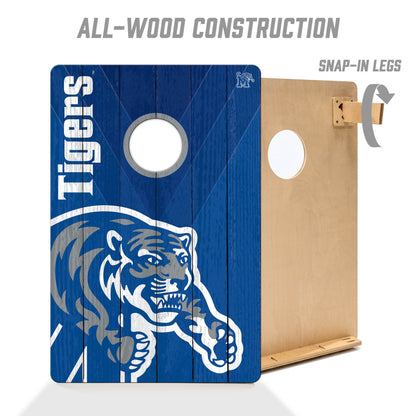 NCAA Memphis Tigers 2' X 3' All-Wood Cornhole Set - Alt 2
