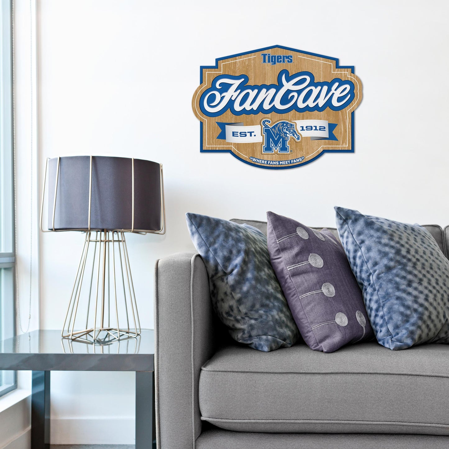 Memphis Tigers Fan Cave Sign Alt 1
