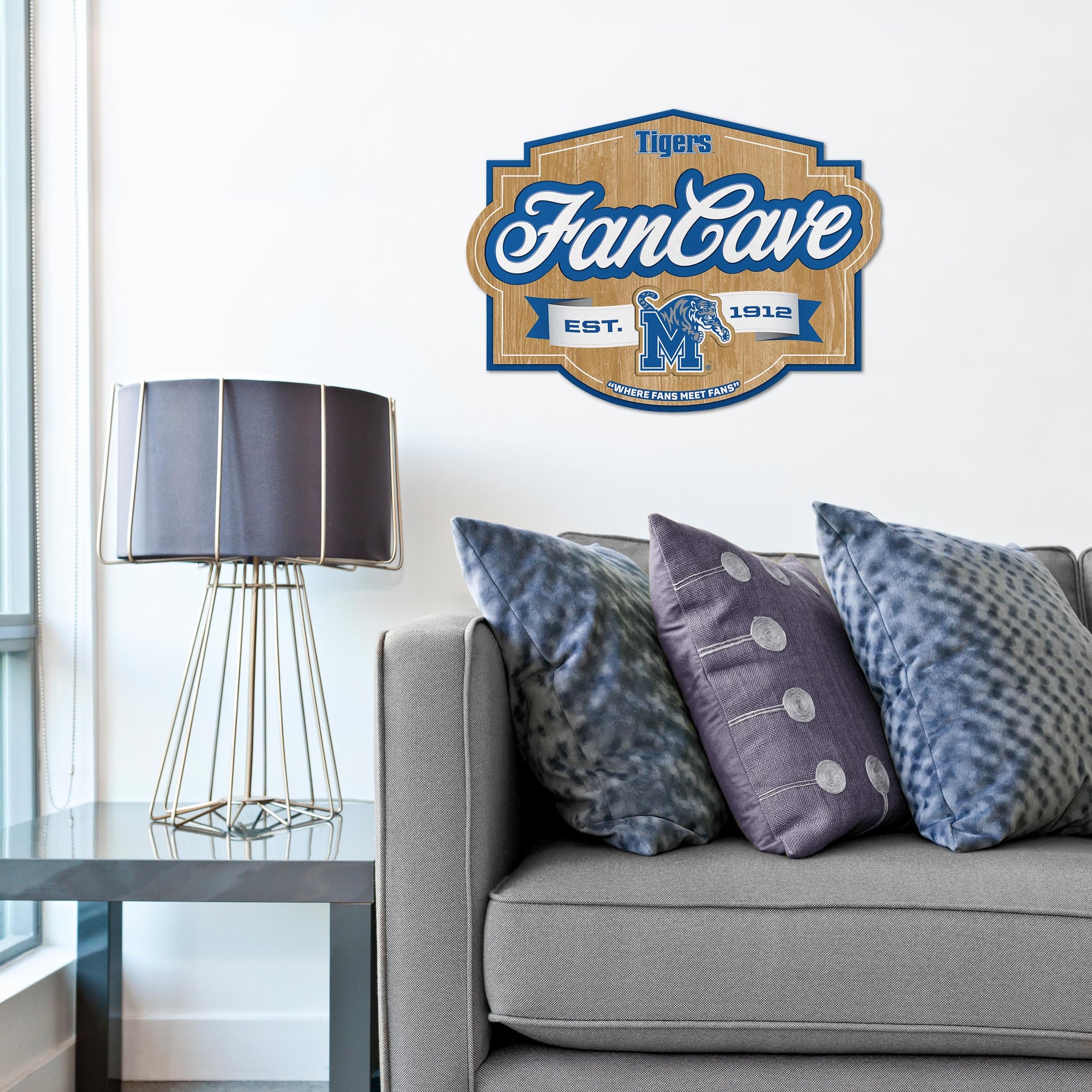 Memphis Tigers Fan Cave Sign Alt 1