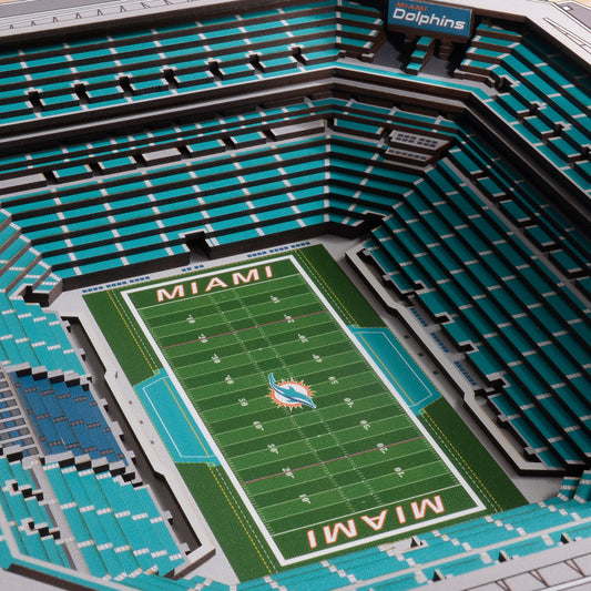 NFL Miami Dolphins 25-Layer StadiumView Wallart