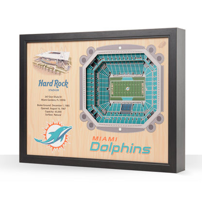 NFL Miami Dolphins 25-Layer StadiumView Wallart