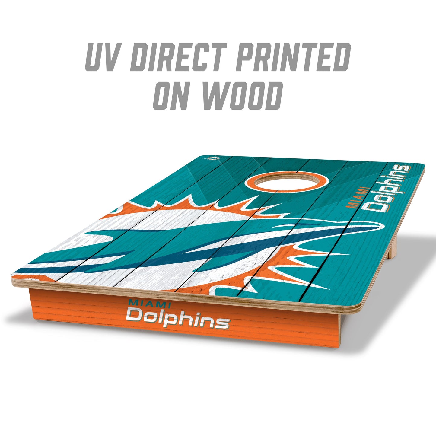 NFL Miami Dolphins 2' X 3' All-Wood Cornhole Set - Alt 1