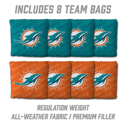 NFL Miami Dolphins 2' X 3' All-Wood Cornhole Set - Alt 3