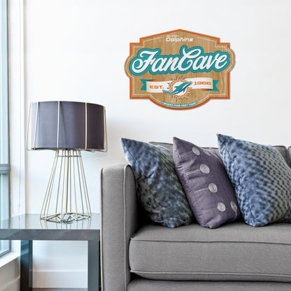 Miami Dolphins Fan Cave Wall Art Alt 1