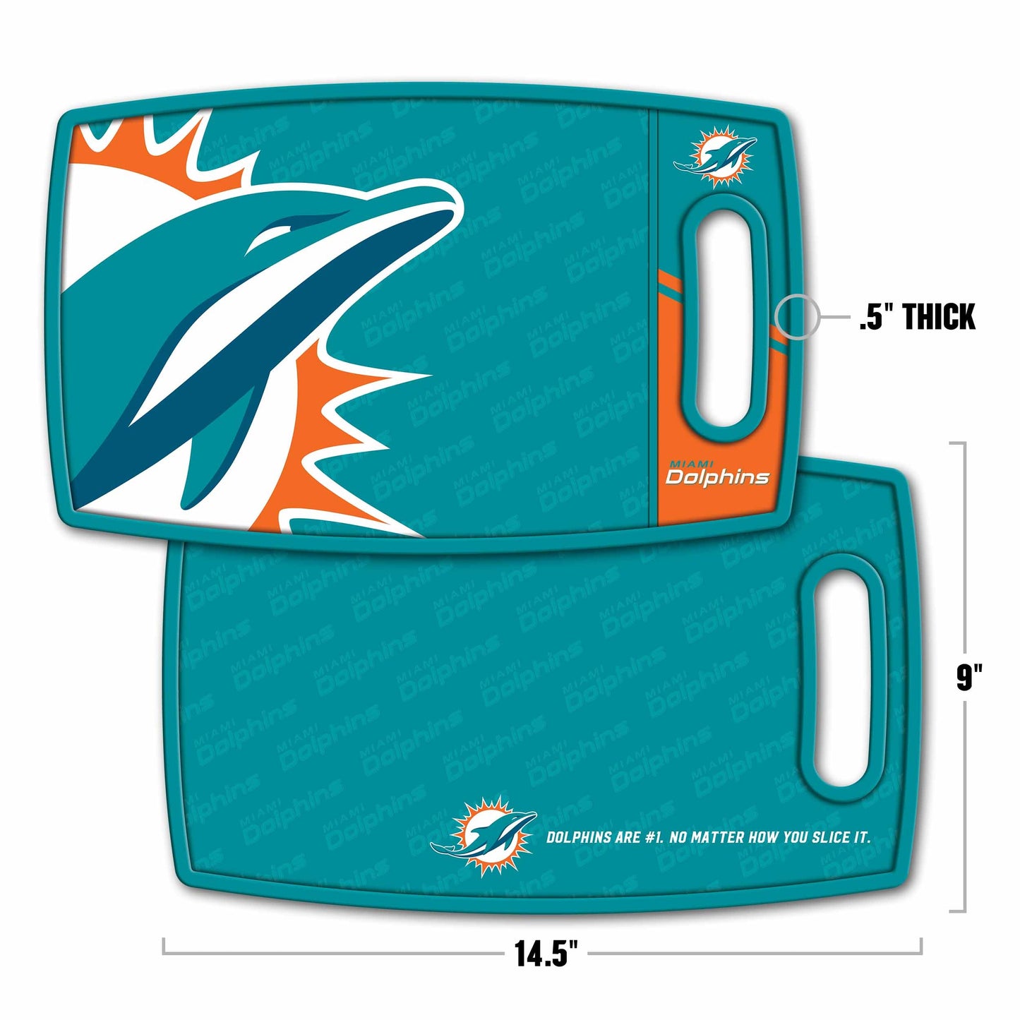 Miami Dolphins Logo Series Cutting Board Alt 1