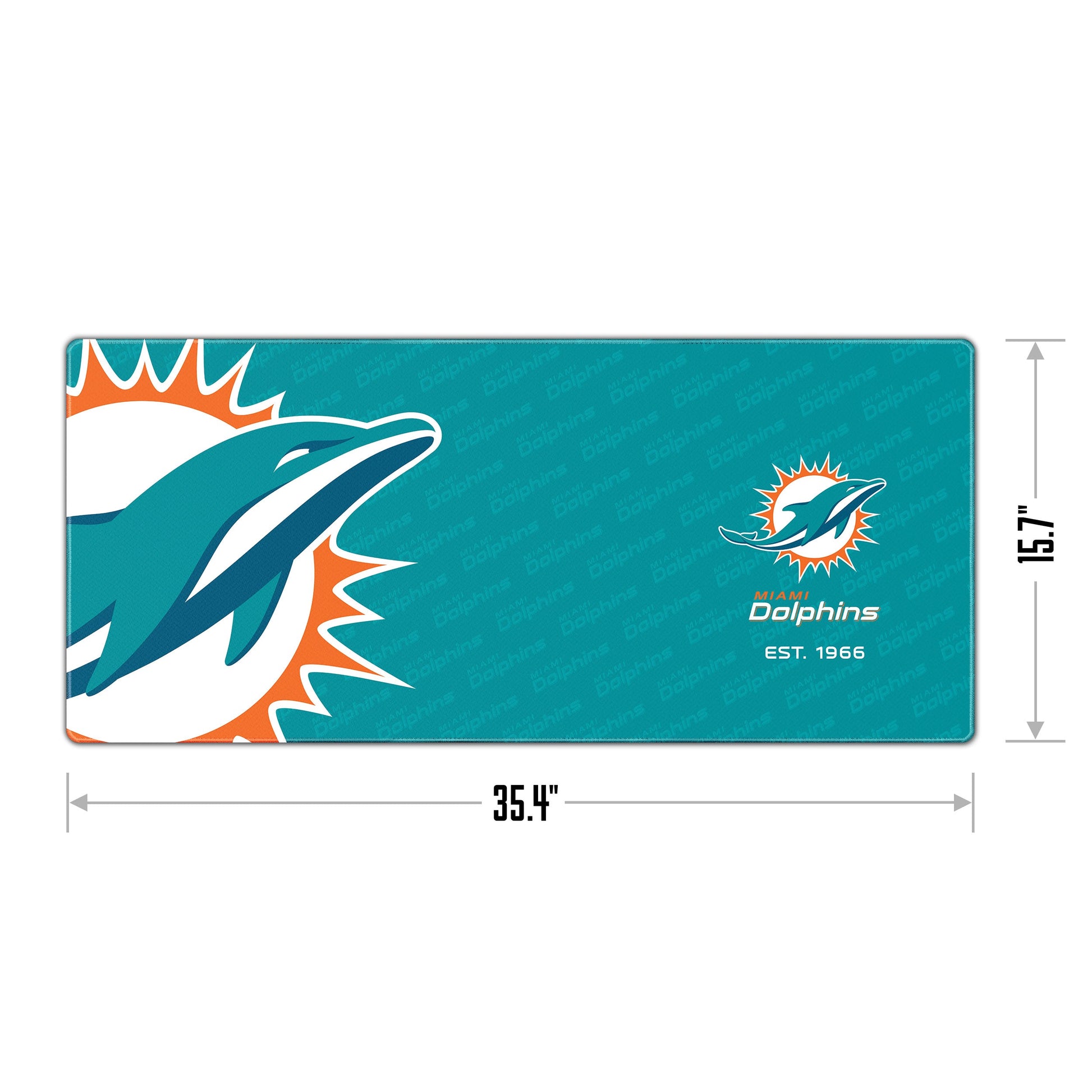 Miami Dolphins Logo Series Desk Pad Alt 1