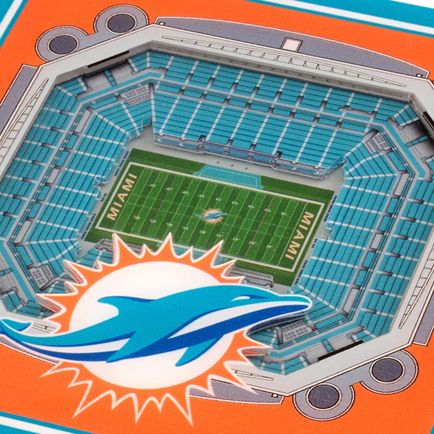 NFL Miami Dolphins StadiumView Cribbage Game