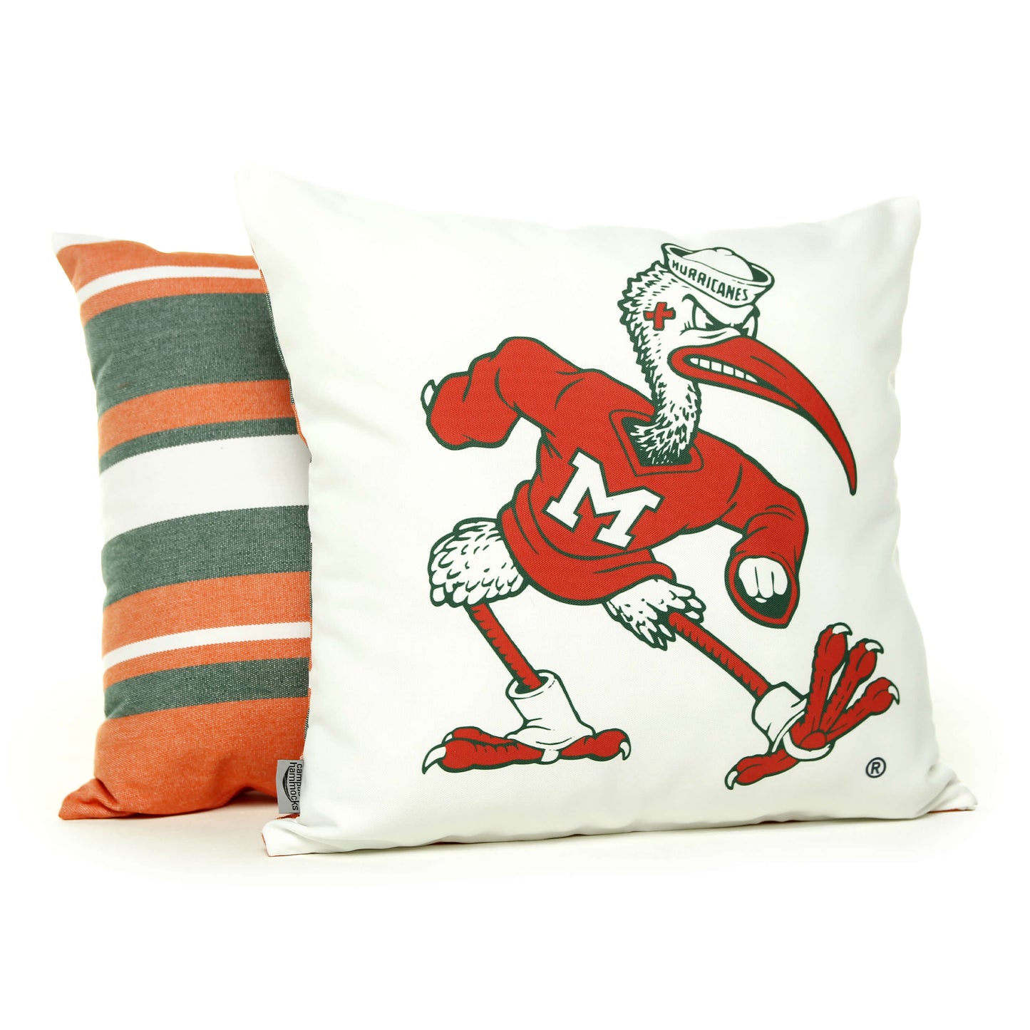 Miami Hurricanes Ibis Throw Pillow Cover