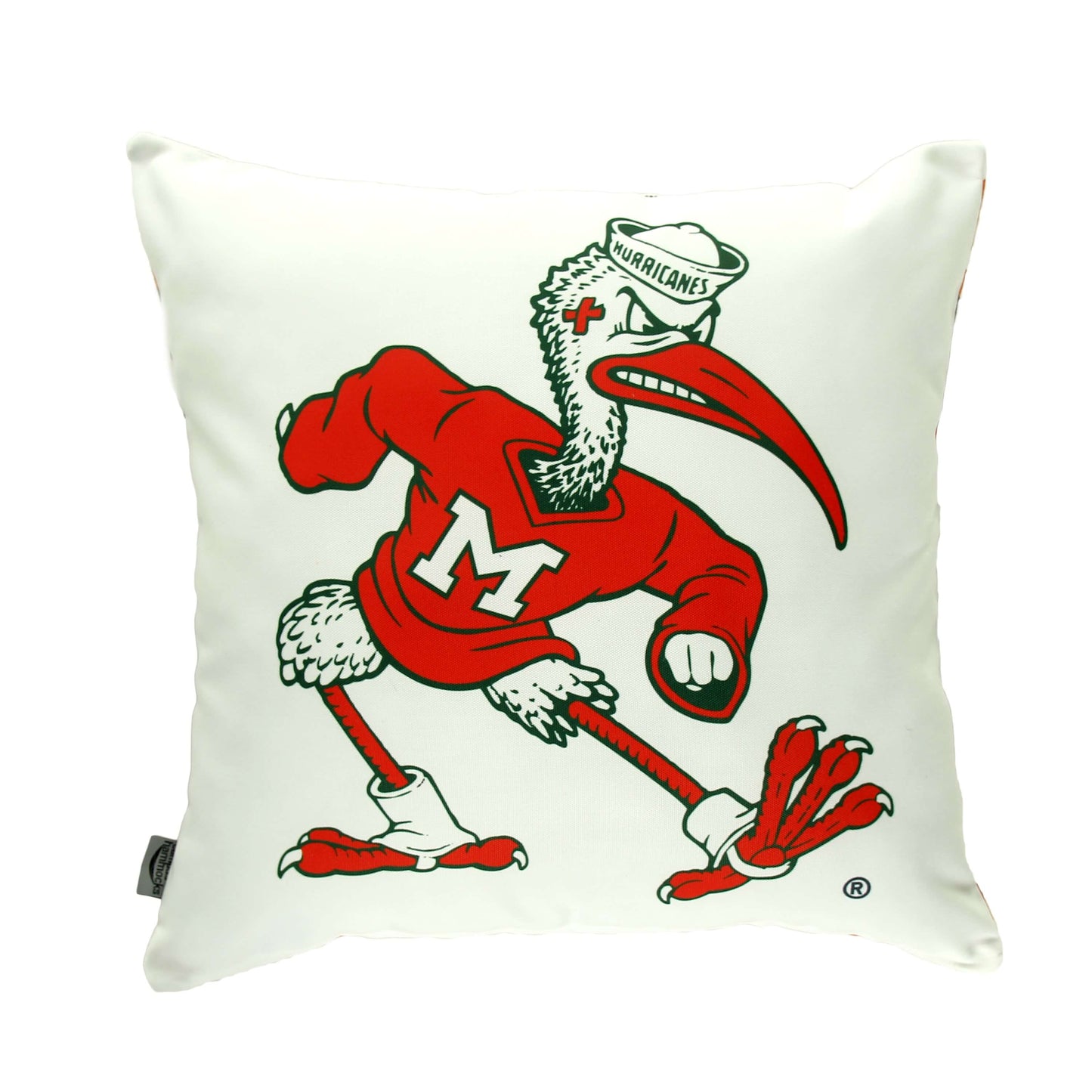 Miami Hurricanes Ibis Throw Pillow Cover
