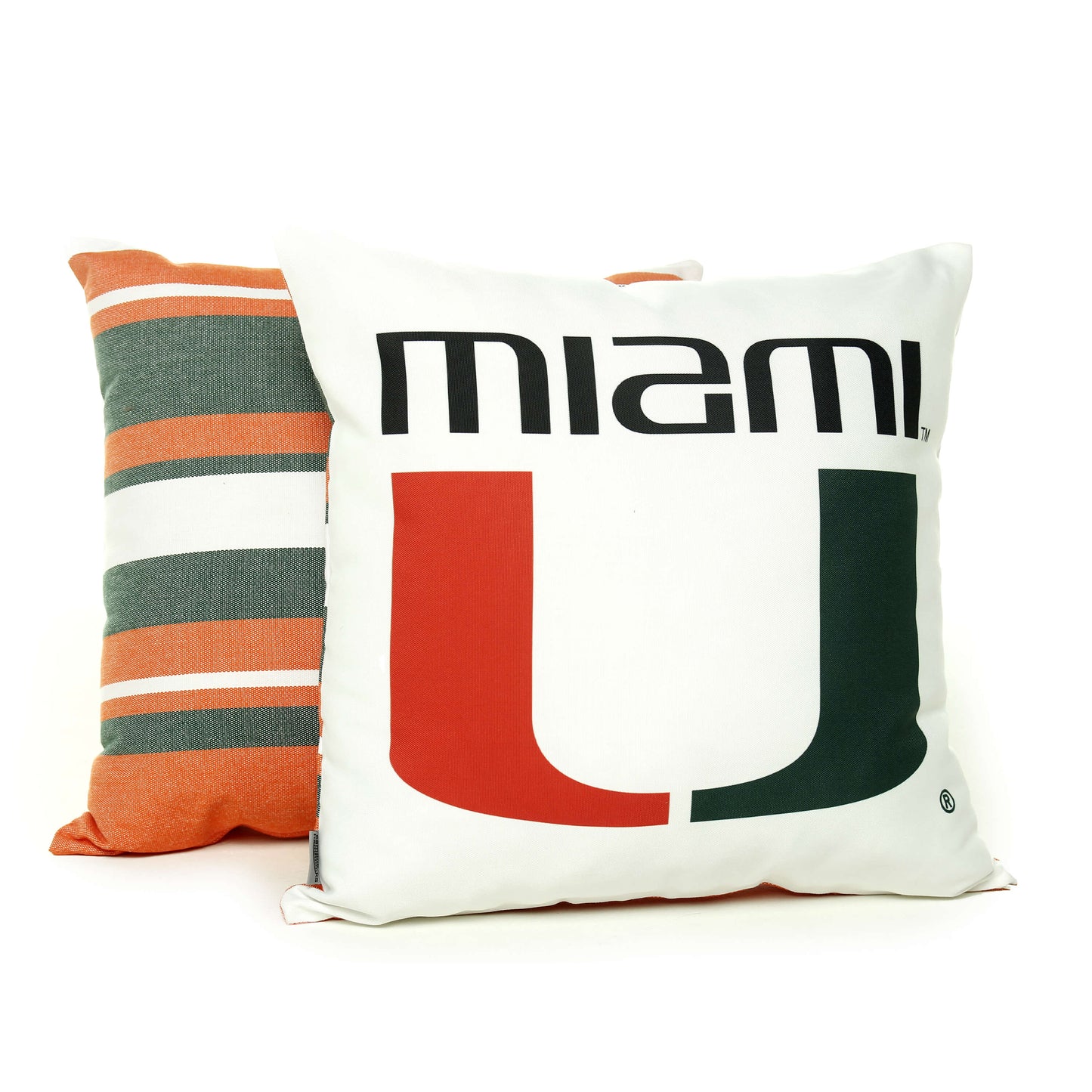 Miami Hurricanes U Throw Pillow Cover
