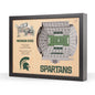 NCAA Michigan State Spartans 25-Layer StadiumView Wallart