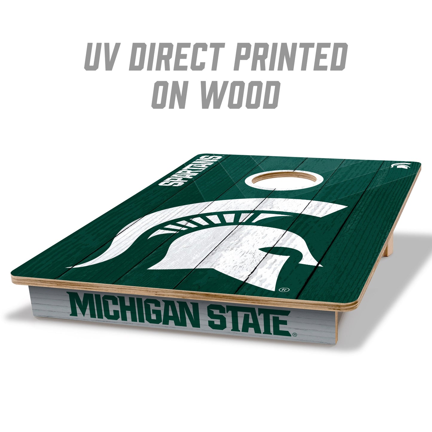NCAA Michigan State Spartans 2' X 3' All-Wood Cornhole Set - Alt 1