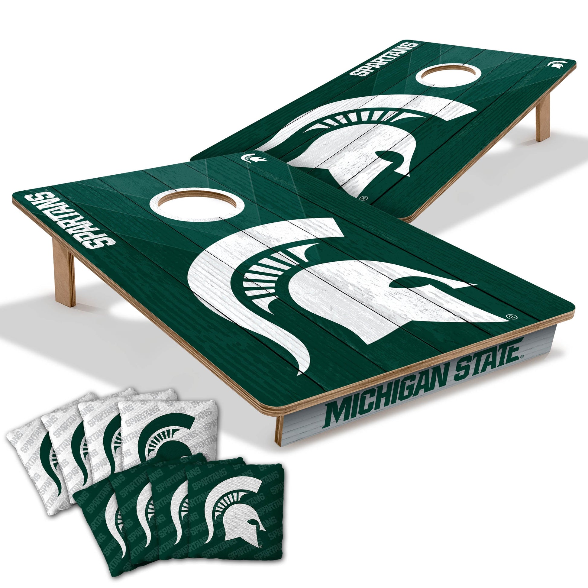NCAA Michigan State Spartans 2' X 3' All-Wood Cornhole Set