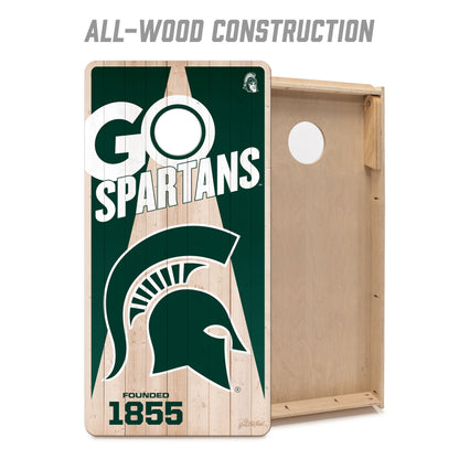 NCAA Michigan State Spartans 2' x 4' All-Wood Cornhole Set