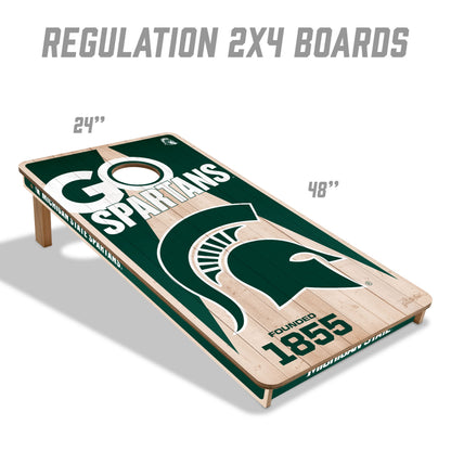 NCAA Michigan State Spartans 2' x 4' All-Wood Cornhole Set