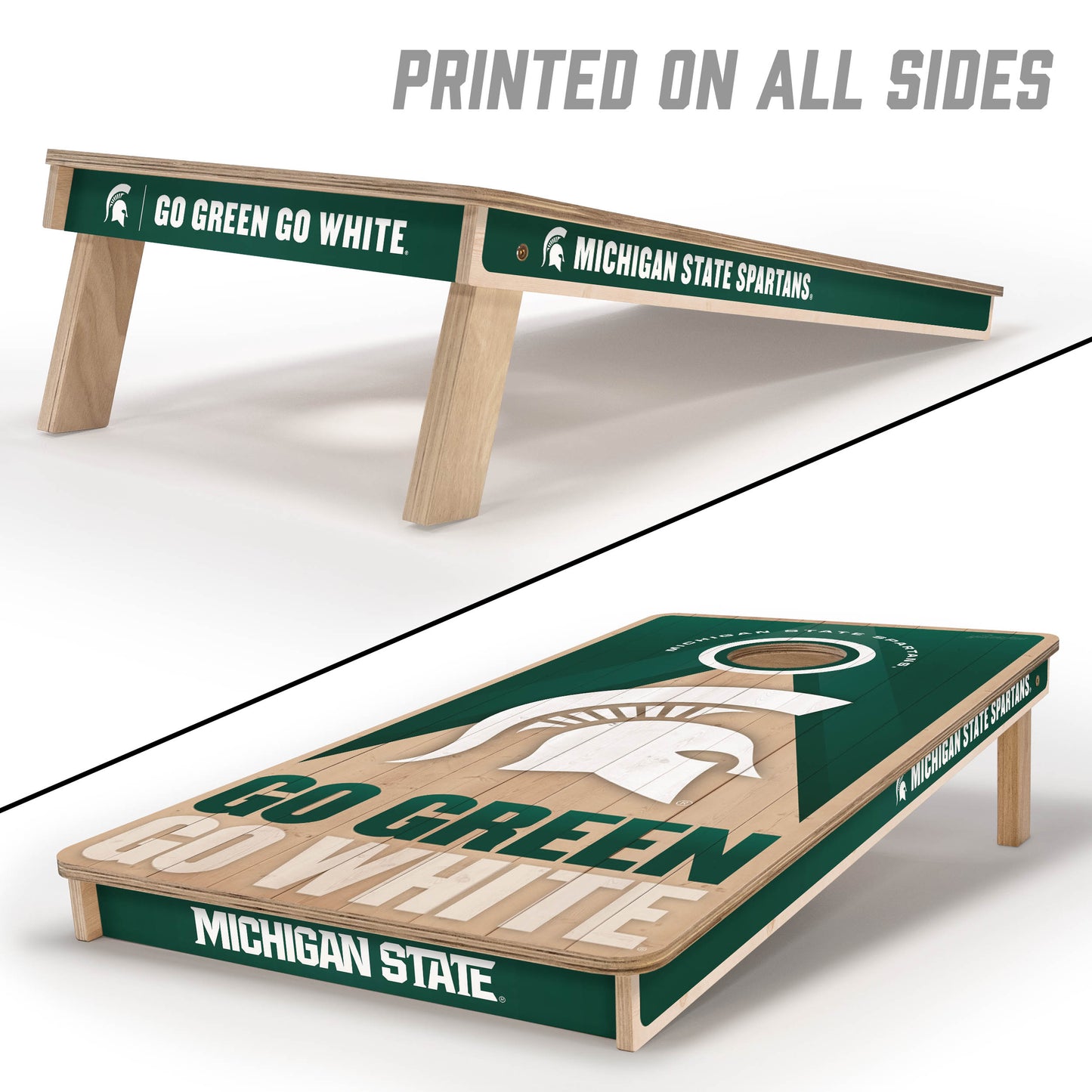 NCAA Michigan State Spartans 2' x 4' Slogan Series Cornhole