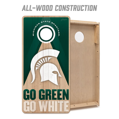 NCAA Michigan State Spartans 2' x 4' Slogan Series Cornhole