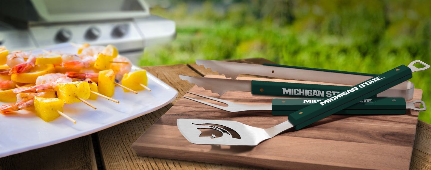NCAA Michigan State Spartans Spirit Series 3-Piece BBQ Set - Alt View 1