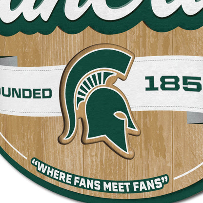 Michigan State Spartans Fan Cave Sign Alt 3
