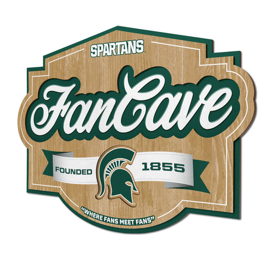 Michigan State Spartans Fan Cave Sign