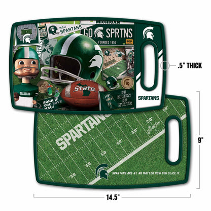 Michigan State Spartans Retro Series Cutting Board Alt 1