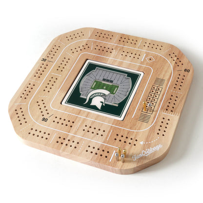 NCAA Michigan State Spartans StadiumView Cribbage