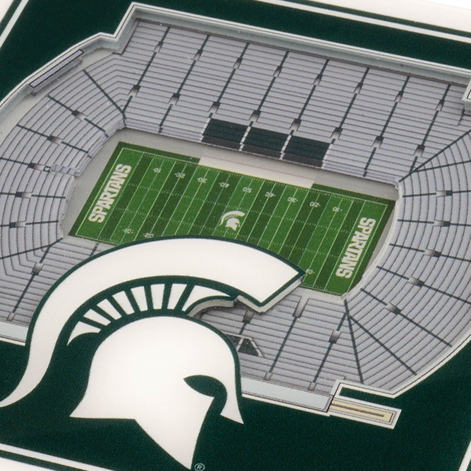 NCAA Michigan State Spartans StadiumView Cribbage