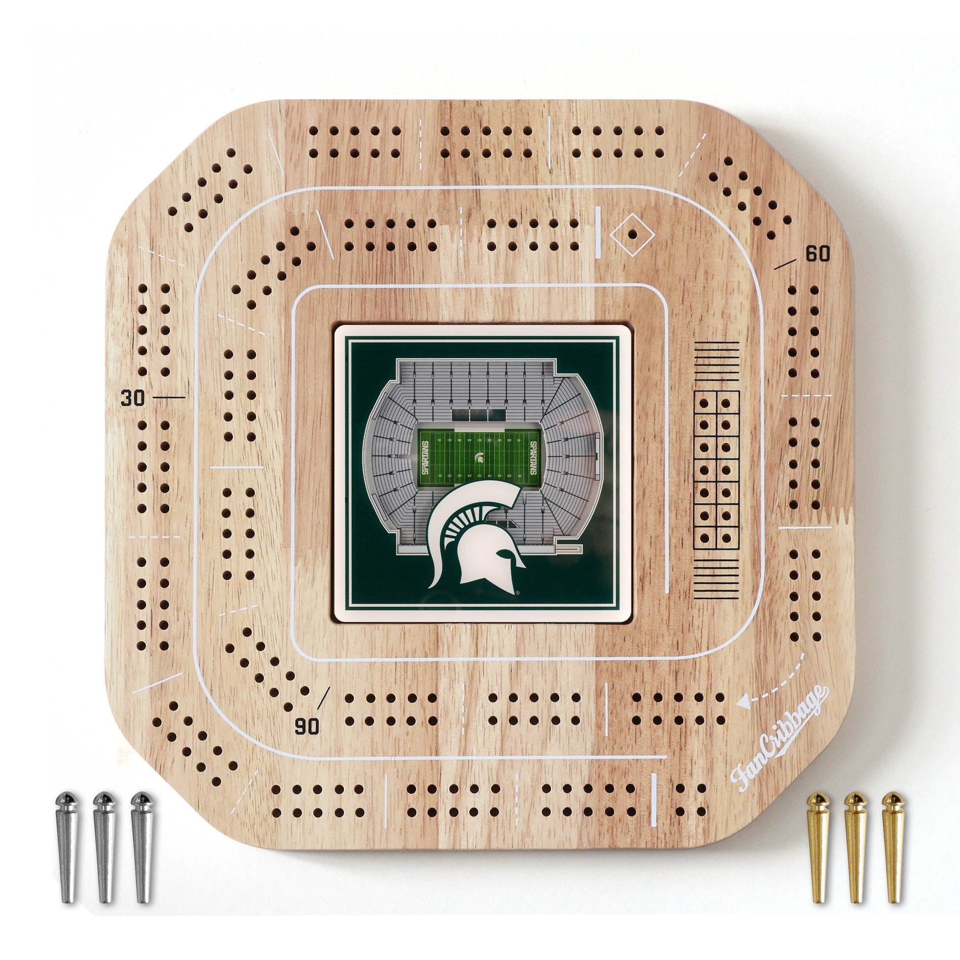 NCAA Michigan State Spartans StadiumView Cribbage