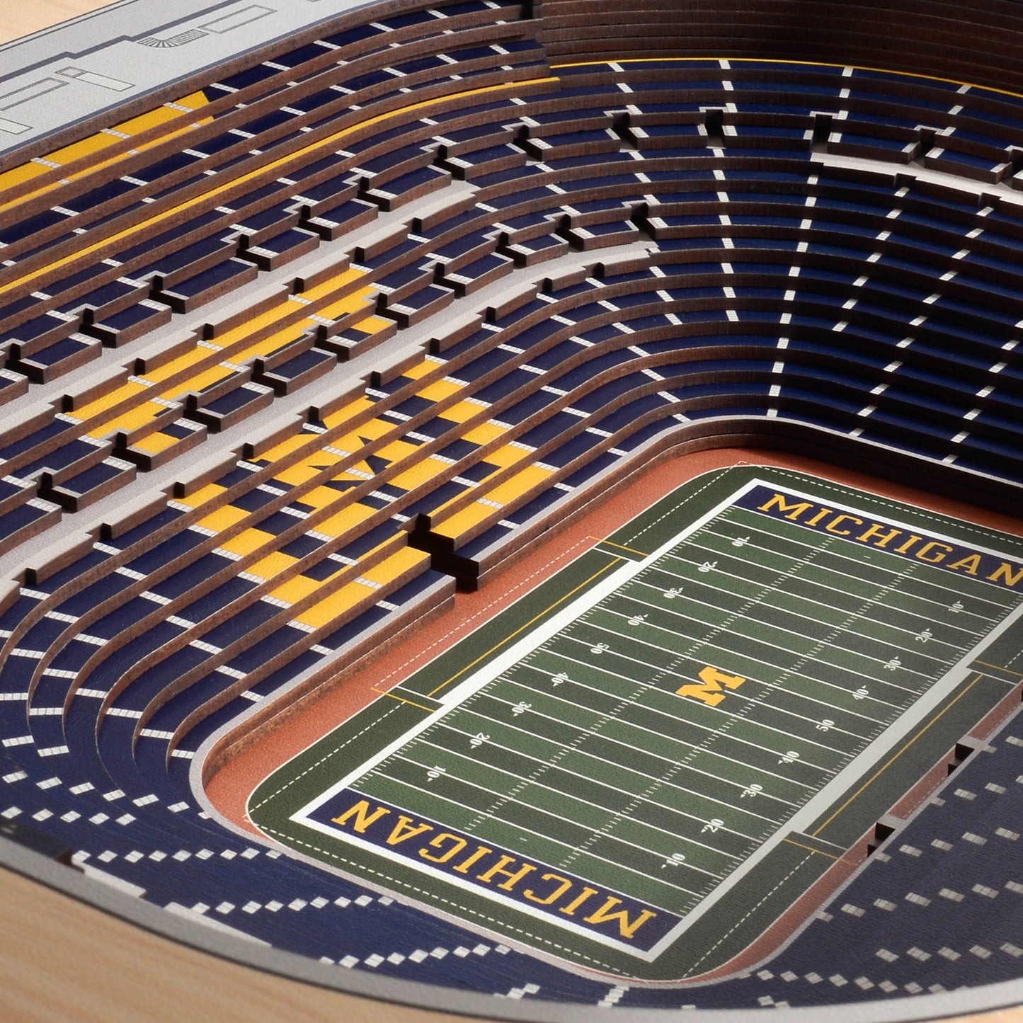 NCAA Michigan Wolverines 25-Layer StadiumView Wallart