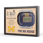 NCAA Michigan Wolverines 25-Layer StadiumView Wallart