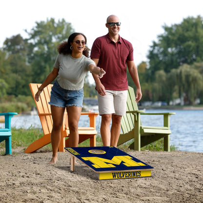NCAA Michigan Wolverines 2' X 3' All-Wood Cornhole Set - Alt 5