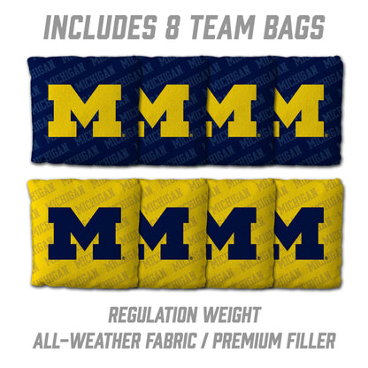 NCAA Michigan Wolverines 2' x 4' All-Wood Cornhole Set