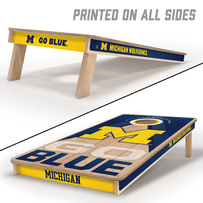 NCAA Michigan Wolverines 2' x 4' Slogan Series Cornhole