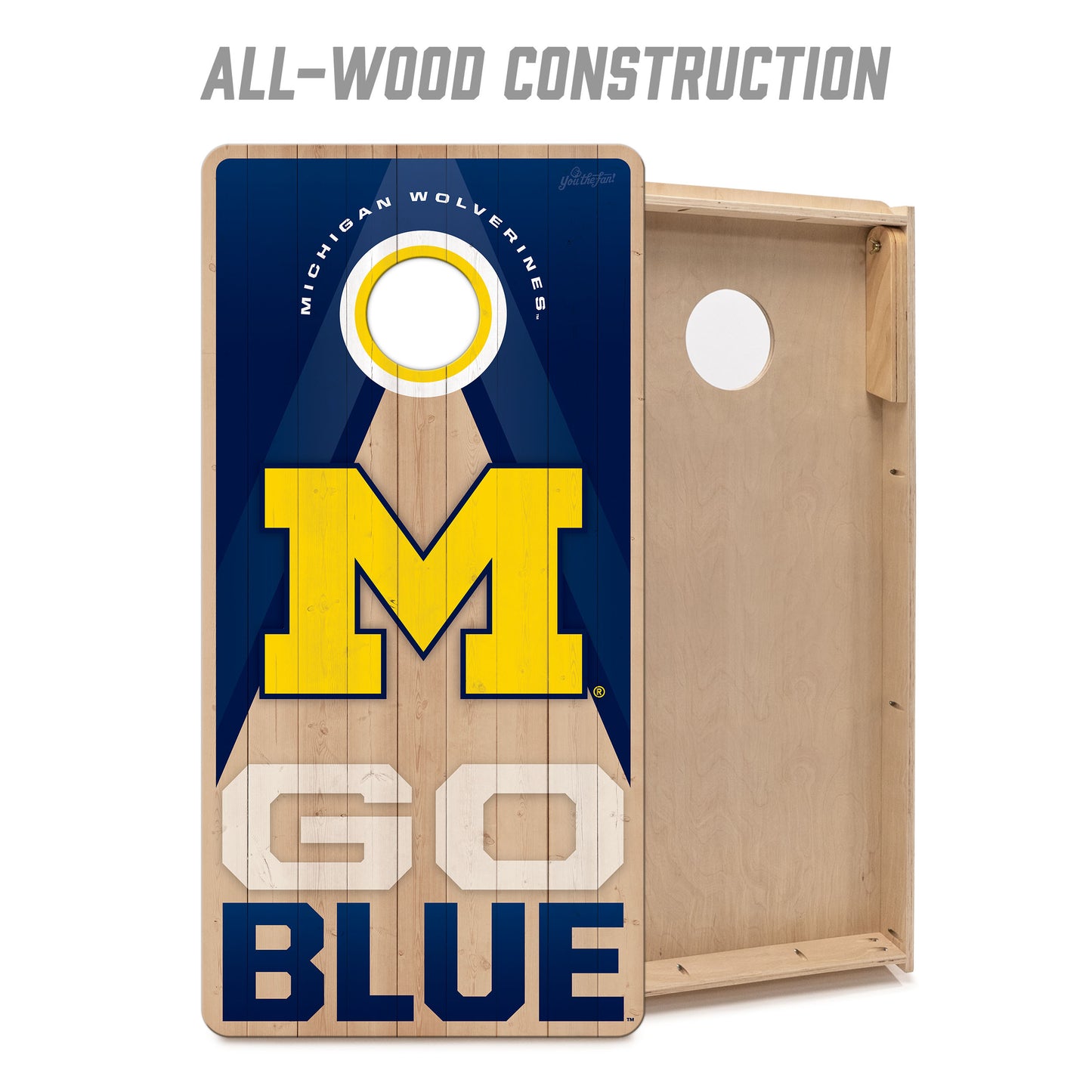 NCAA Michigan Wolverines 2' x 4' Slogan Series Cornhole