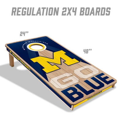 NCAA Michigan Wolverines 2' x 4' Slogan Series Cornhole