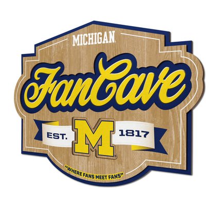 Michigan Wolverines Fan Cave Sign