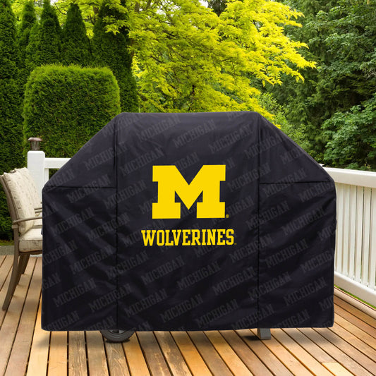 NCAA Michigan Wolverines Heavy Duty Grill Cover