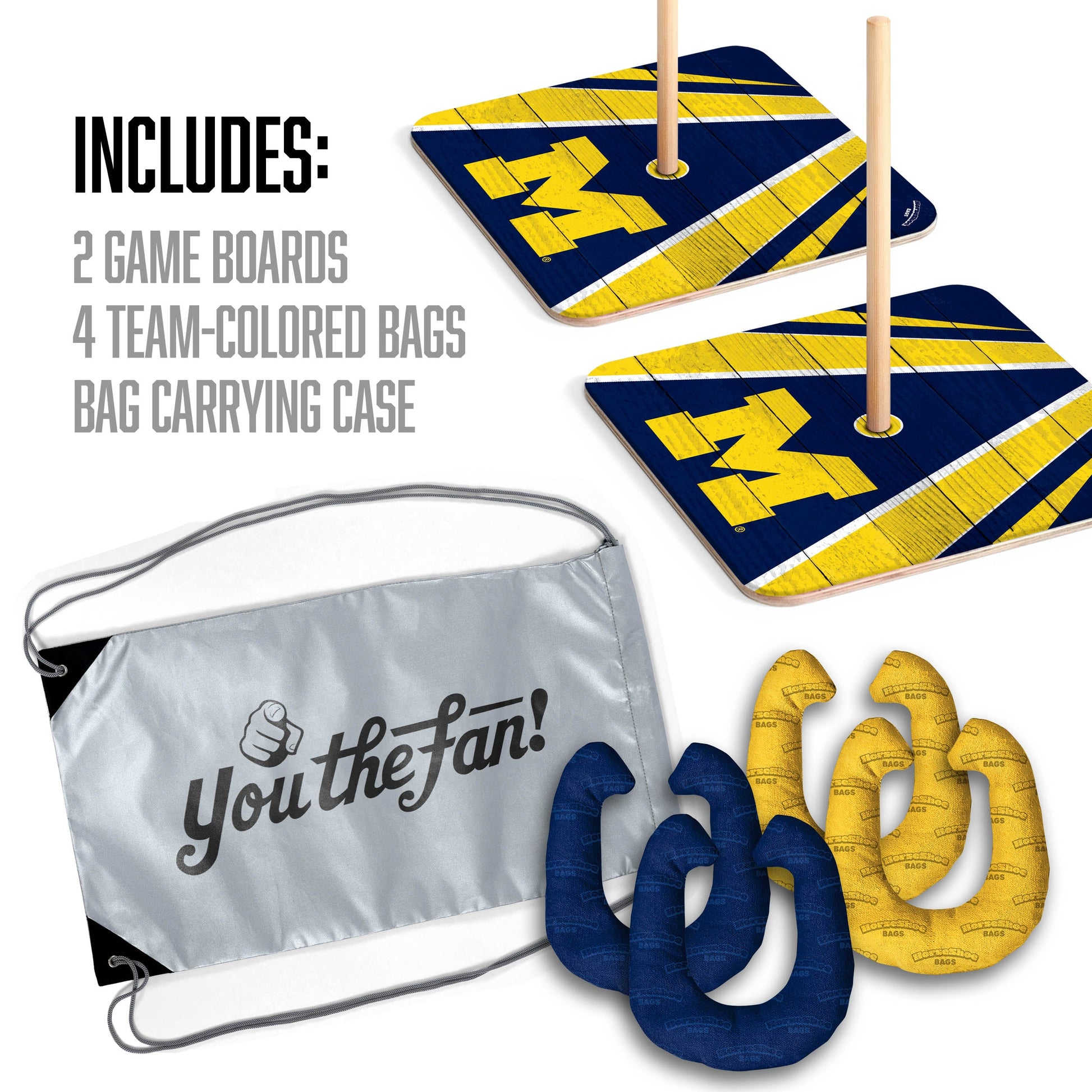NCAA Michigan Wolverines Horseshoe Bag Game
