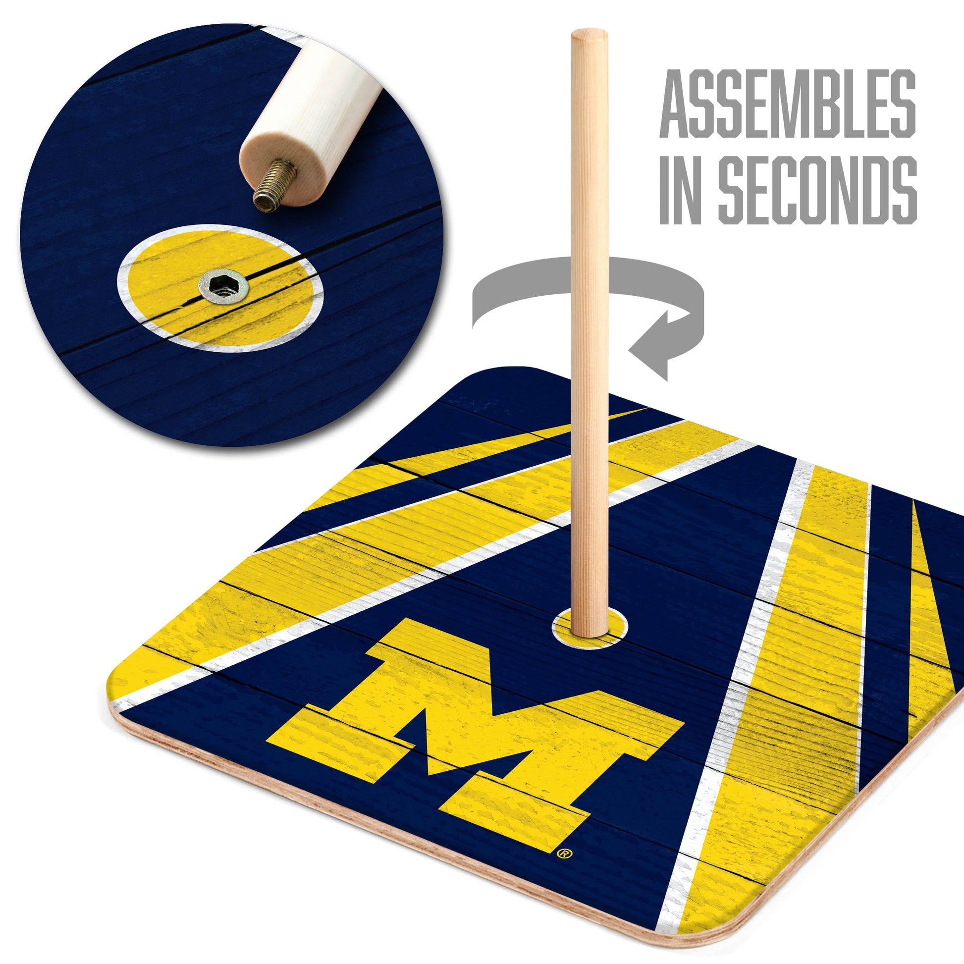 NCAA Michigan Wolverines Horseshoe Bag Game
