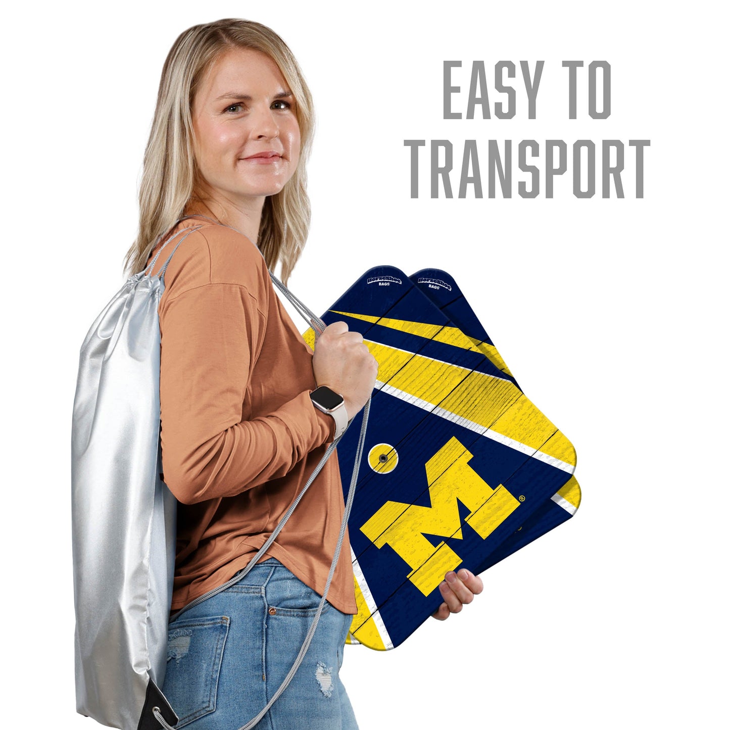 NCAA Michigan Wolverines Horseshoe Bag Game