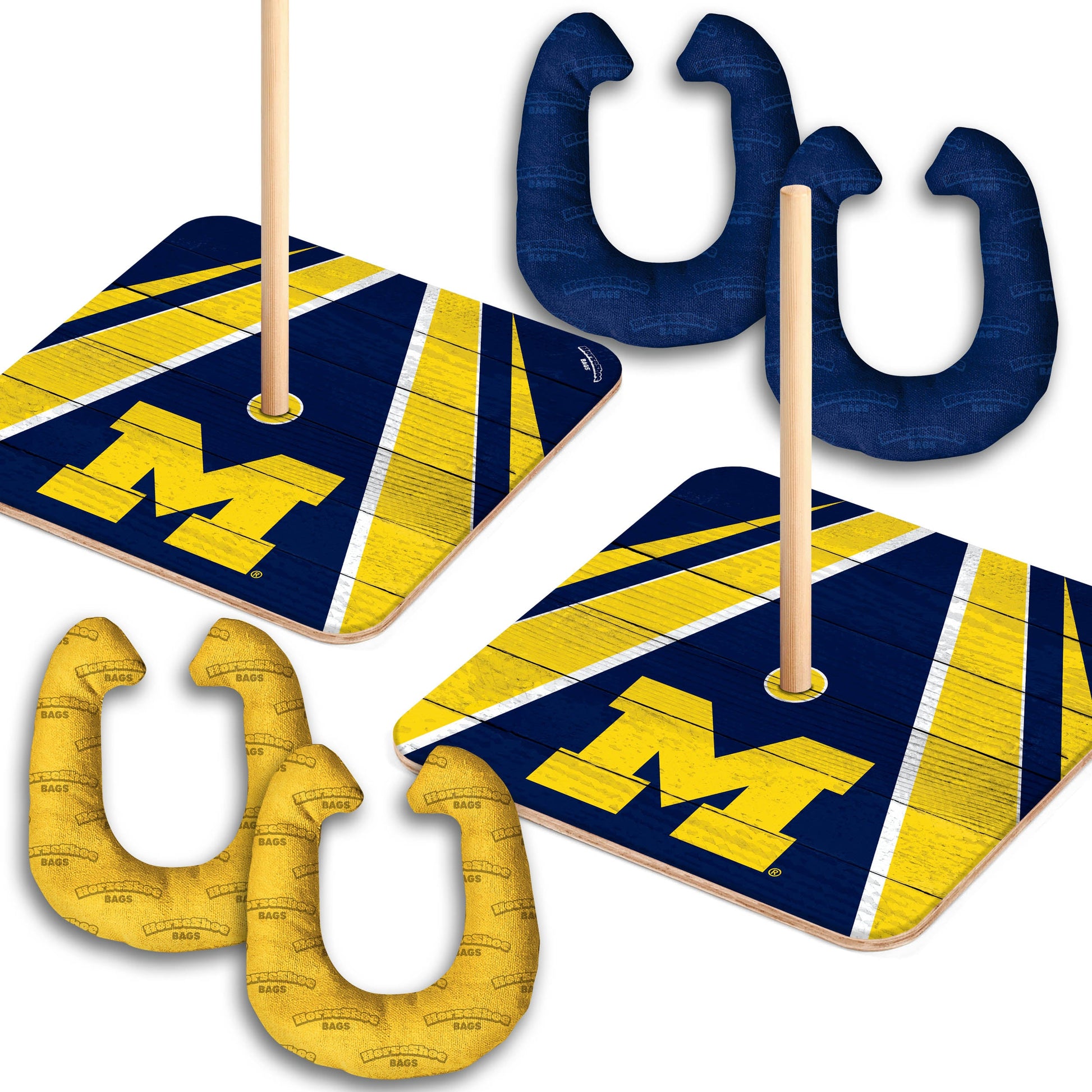 NCAA Michigan Wolverines Horseshoe Bag Game
