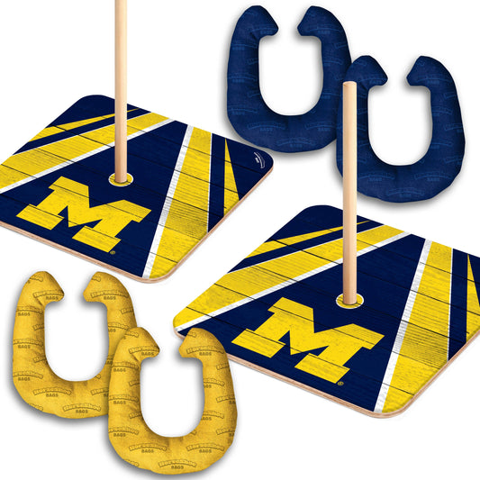 NCAA Michigan Wolverines Horseshoe Bag Game