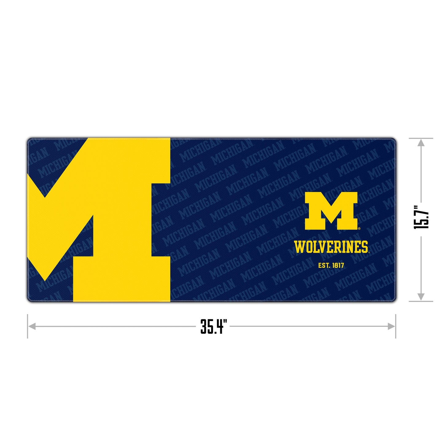 Michigan Wolverines Logo Series Desk Pad Alt 1