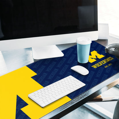 Michigan Wolverines Logo Series Desk Pad Alt 2