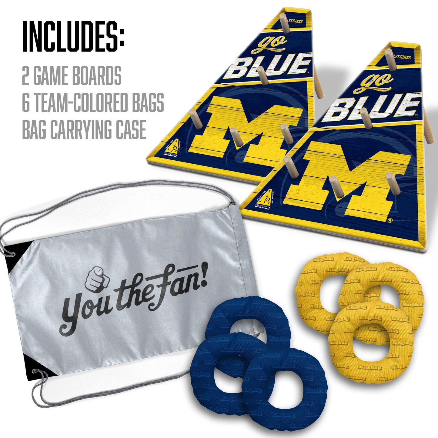 NCAA Michigan Wolverines Ringbag Outdoor Game