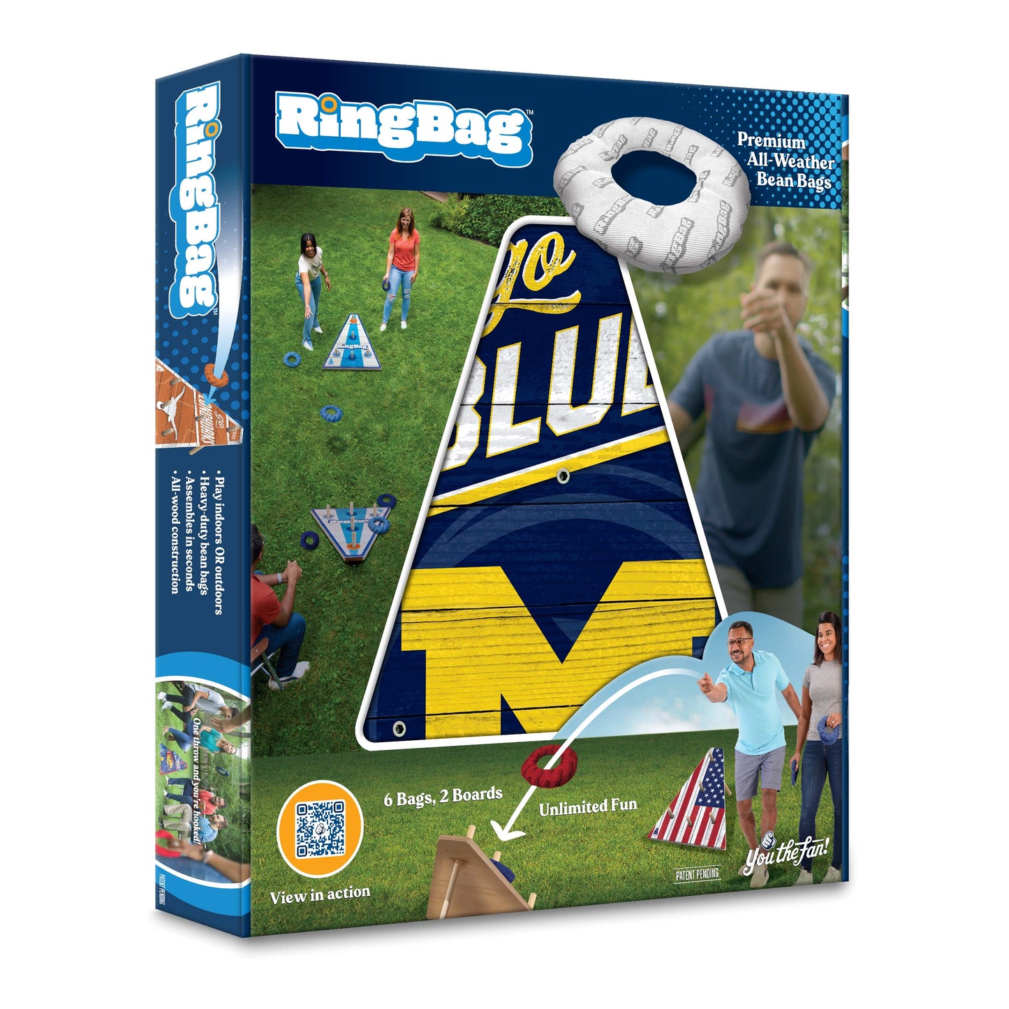NCAA Michigan Wolverines Ringbag Outdoor Game