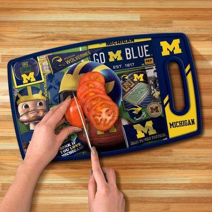 Michigan Wolverines Retro Series Cutting Board Alt 3