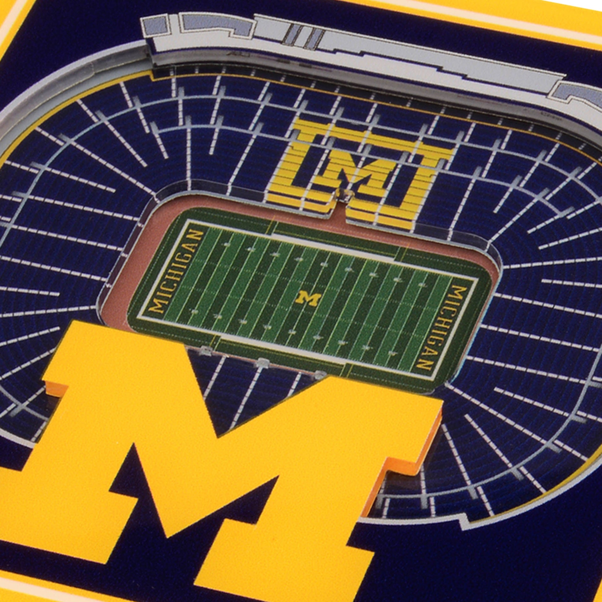 NCAA Michigan Wolverines StadiumView Cribbage